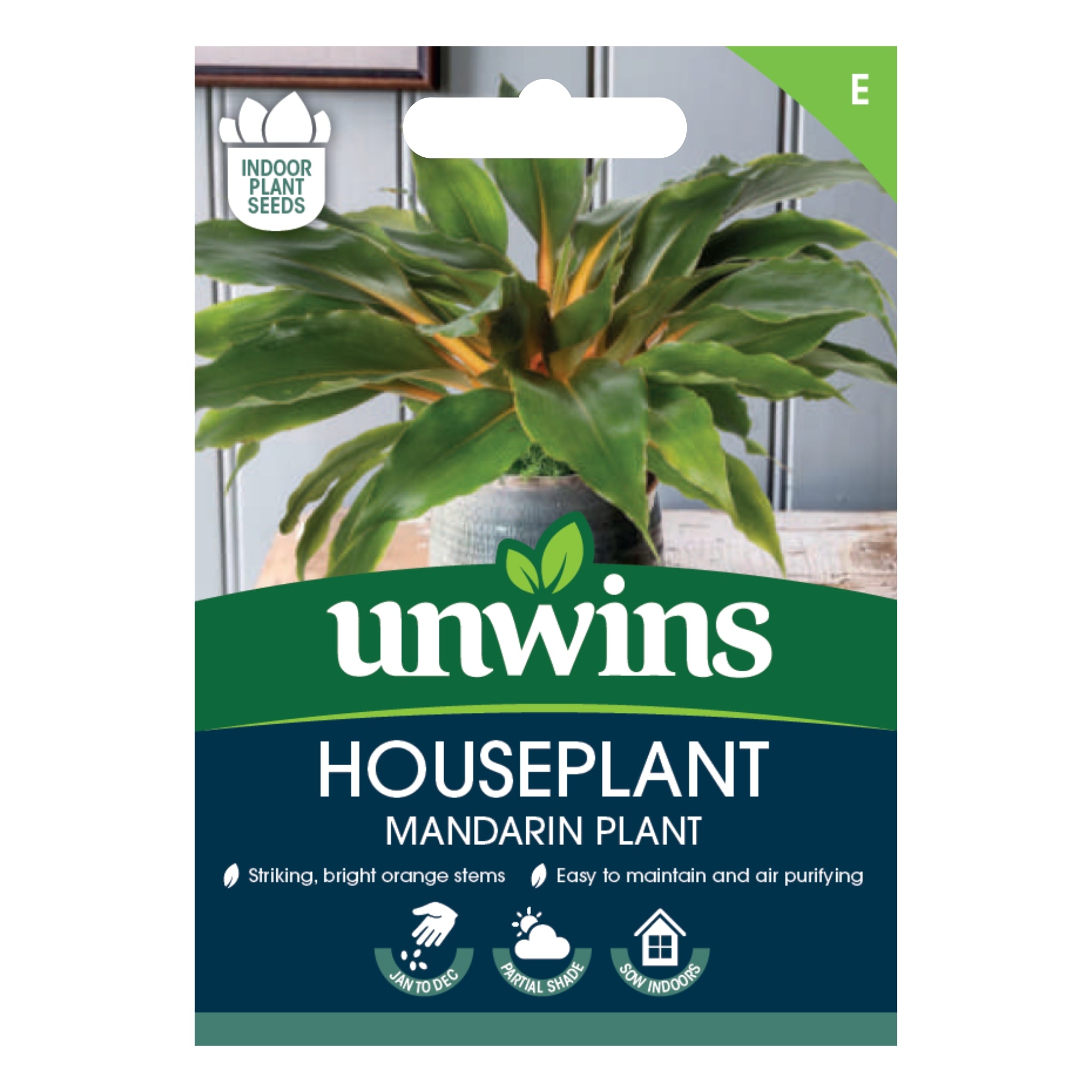 Unwins Houseplant Mandarin Plant (Chlorophytum Orchidastrum) Seeds