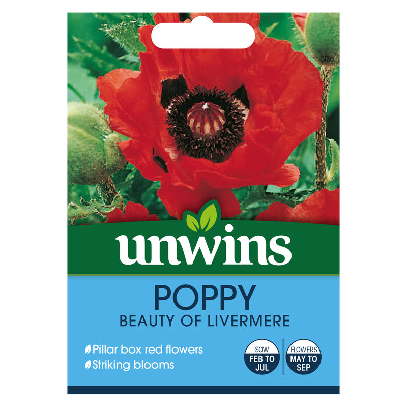 Unwins Poppy Beauty of Livermere Seeds