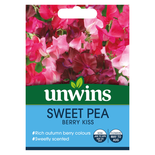 Unwins Sweet Pea Berry Kiss Seeds - front