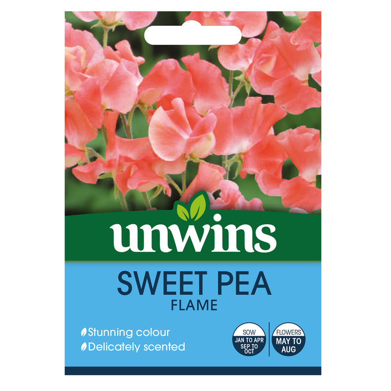 Unwins Sweet Pea Flame Seeds