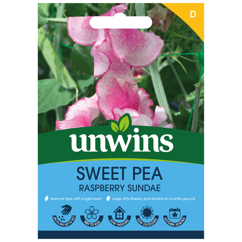 Unwins Sweet Pea Raspberry Sundae Seeds
