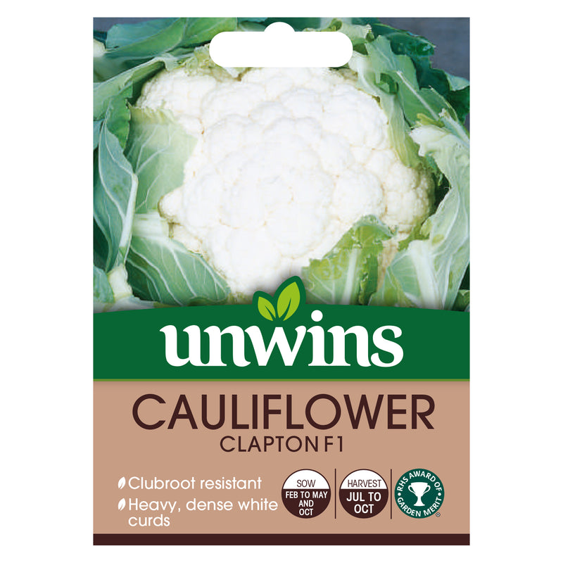 Unwins Cauliflower Clapton F1 Seeds