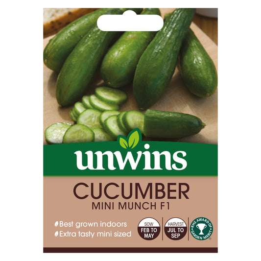 Unwins Mini Cucumber Mini Munch F1 Seeds - front