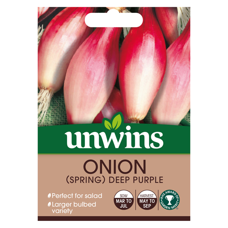 Unwins Spring Onion Deep Purple Seeds