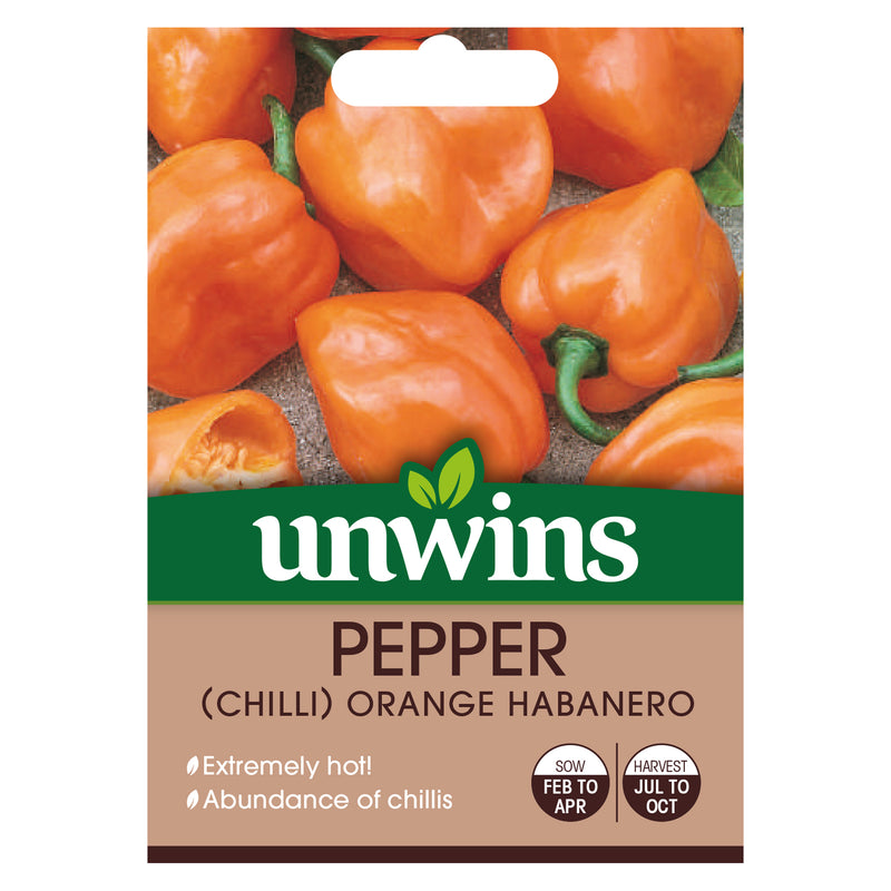 Unwins Chilli Pepper Orange Habanero Seeds
