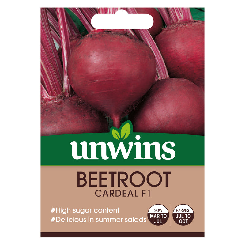 Unwins Round Beetroot Cardeal F1 Seeds
