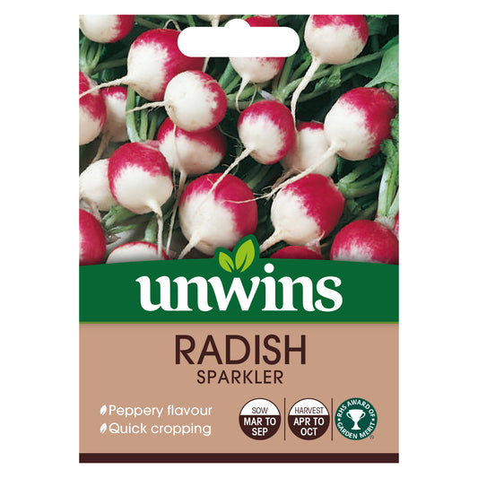 Unwins Globe Radish Sparkler Seeds - front