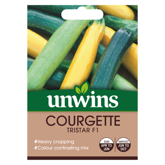 Unwins Courgette Tristar F1 Seeds - front