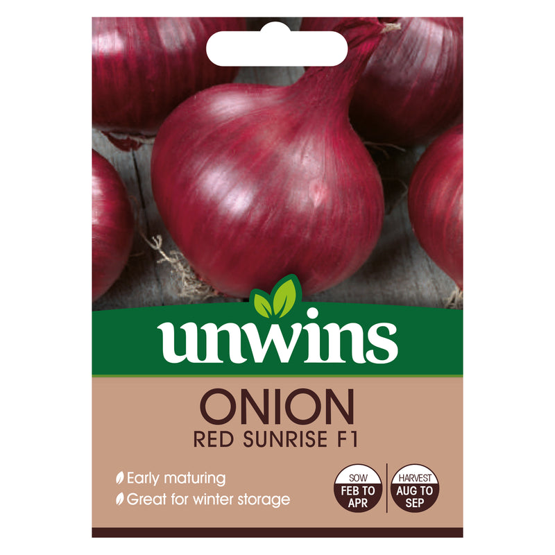 Unwins Onion Red Sunrise F1 Seeds
