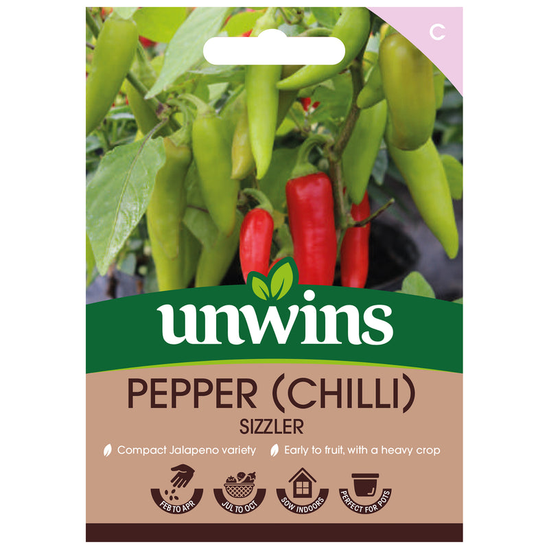 Unwins Chilli Pepper Sizzler Seeds