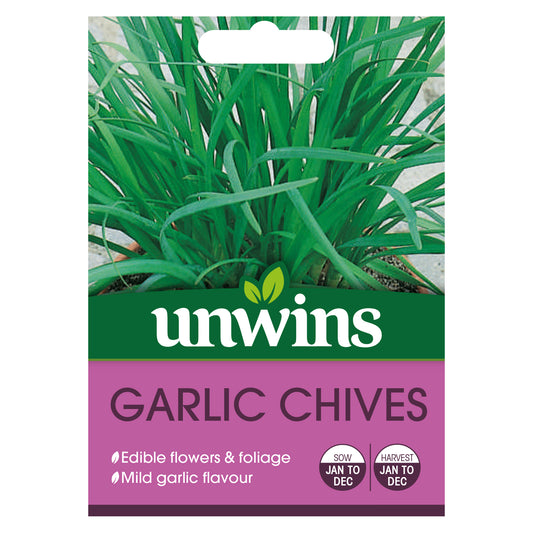 Unwins Garlic Chives Seeds - front