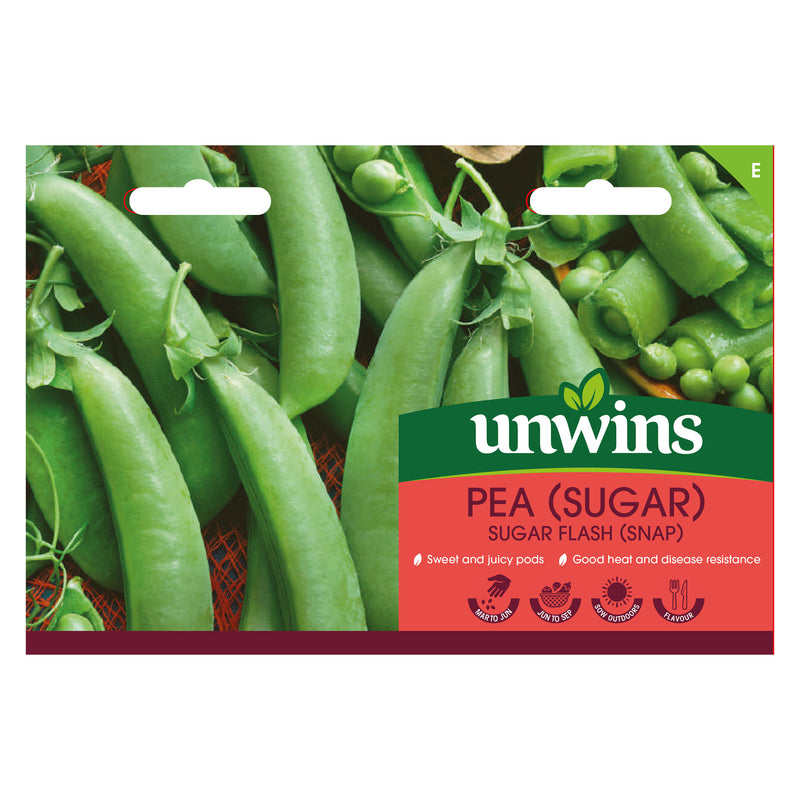 Unwins Sugar Snap Pea Sugar Flash Seeds
