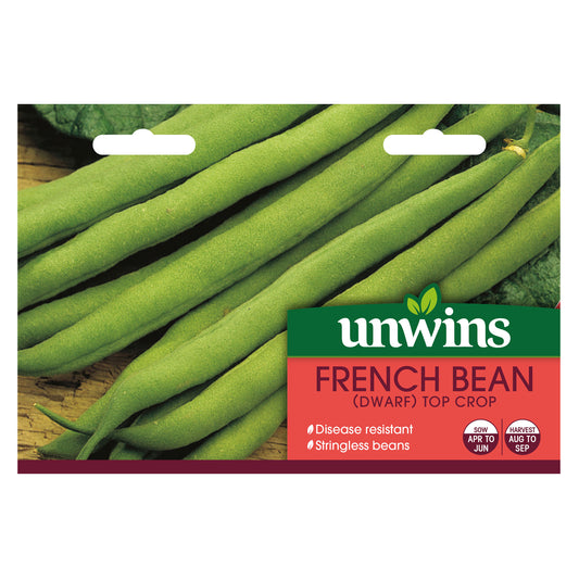 Unwins Dwarf French Bean Top Crop Seeds - front