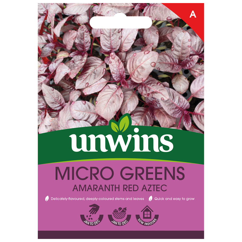Unwins Micro Greens Amaranth Red Aztec Seeds