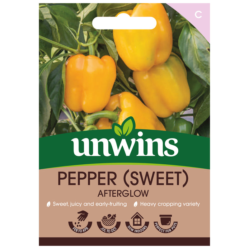 Unwins Sweet Pepper Afterglow Seeds
