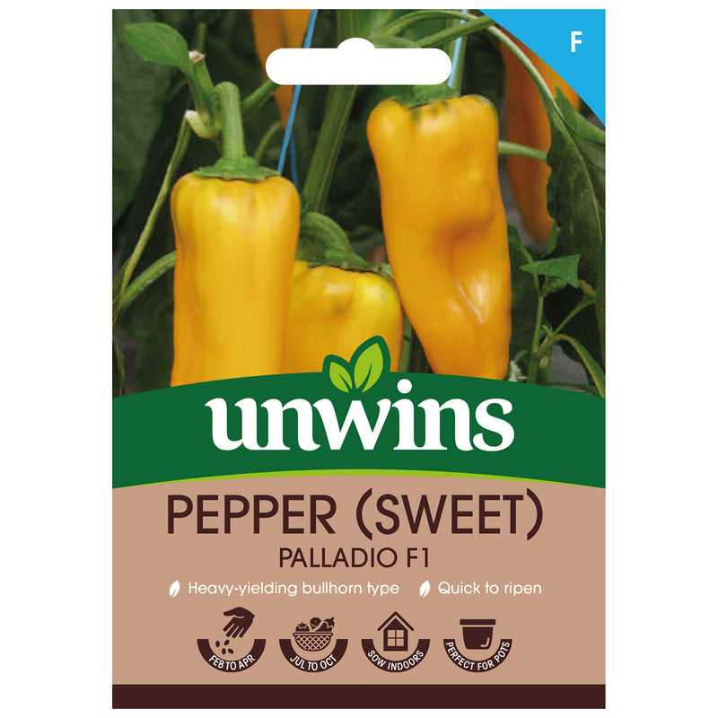 Unwins Sweet Pepper Palladio F1 Seeds