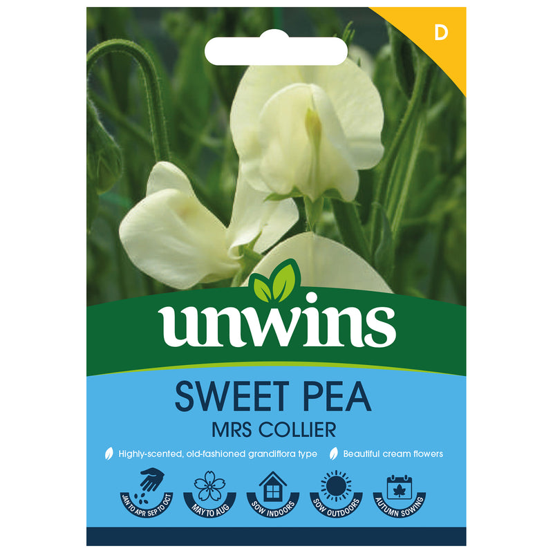 Unwins Sweet Pea Mrs Collier Seeds