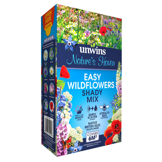 Nature's Haven Easy Wildflowers Shady Mix front of pack