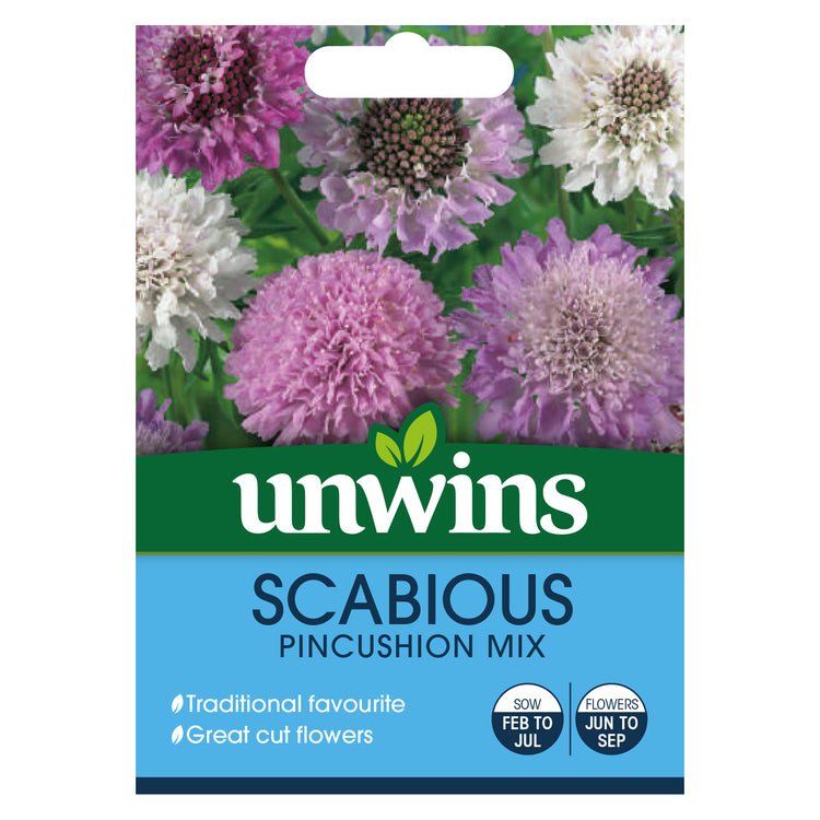 Unwins Scabious Pincushion Mix Seeds
