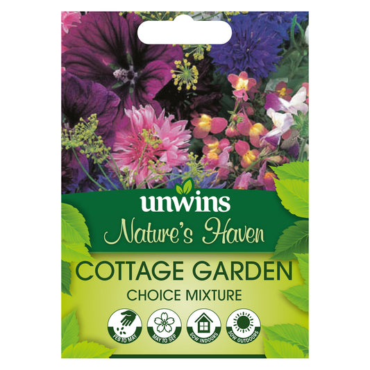 Nature's Haven Cottage Garden Choice Mixture Seeds Front
