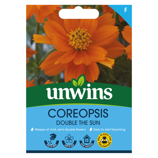 Unwins Coreopsis Double The Sun Seeds Front