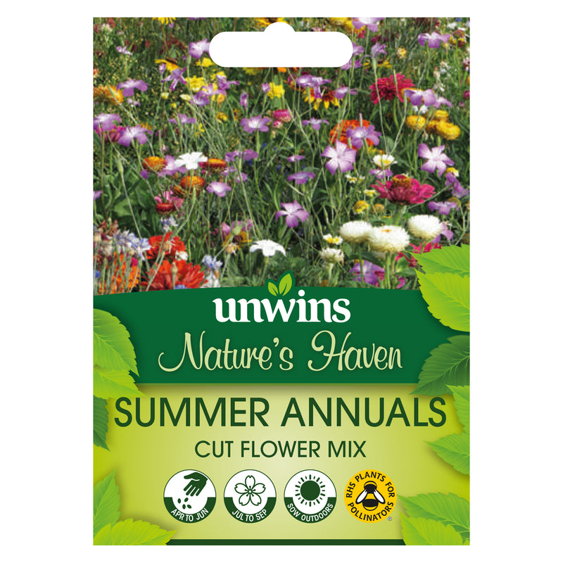 Nature's Haven Summer Annuals Cut Flower Mix Seeds