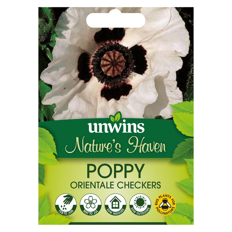Nature's Haven Poppy Orientale Checkers Seeds