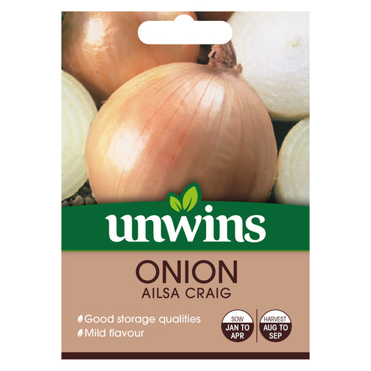 Unwins Onion Ailsa Craig Seeds - front