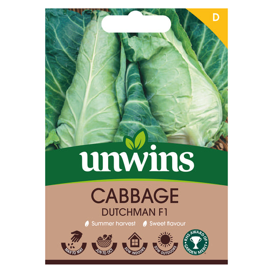 Unwins Cabbage Dutchman F1 Seeds Front