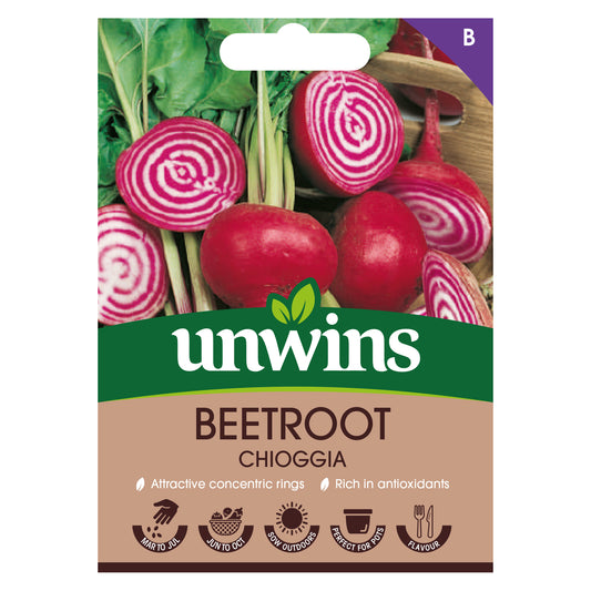 Unwins Beetroot Chioggia Seeds Front