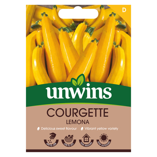 Unwins Courgette Lemona Seeds
