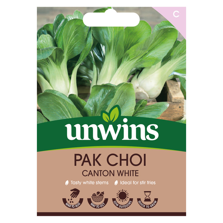 Unwins Pak Choi Canton White Seeds