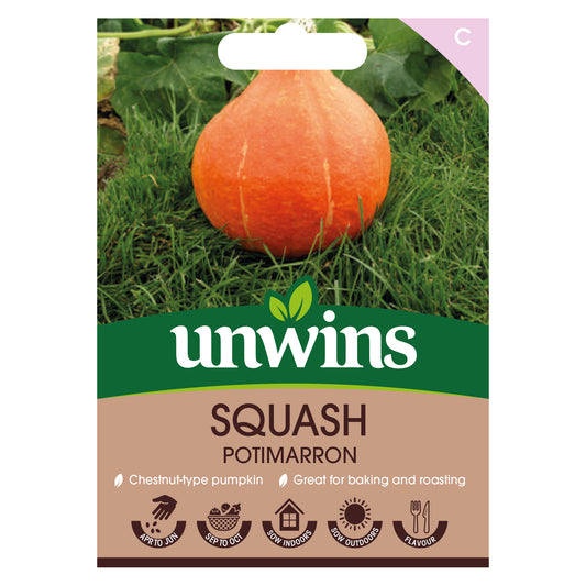 Unwins Squash Potimarron Seeds front of pack