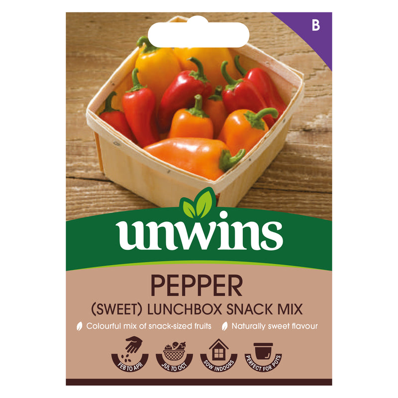 Unwins Sweet Pepper Lunchbox Snack Mix Seeds