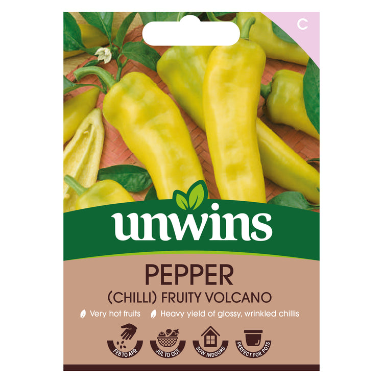 Unwins Chilli Pepper Fruity Volcano Seeds