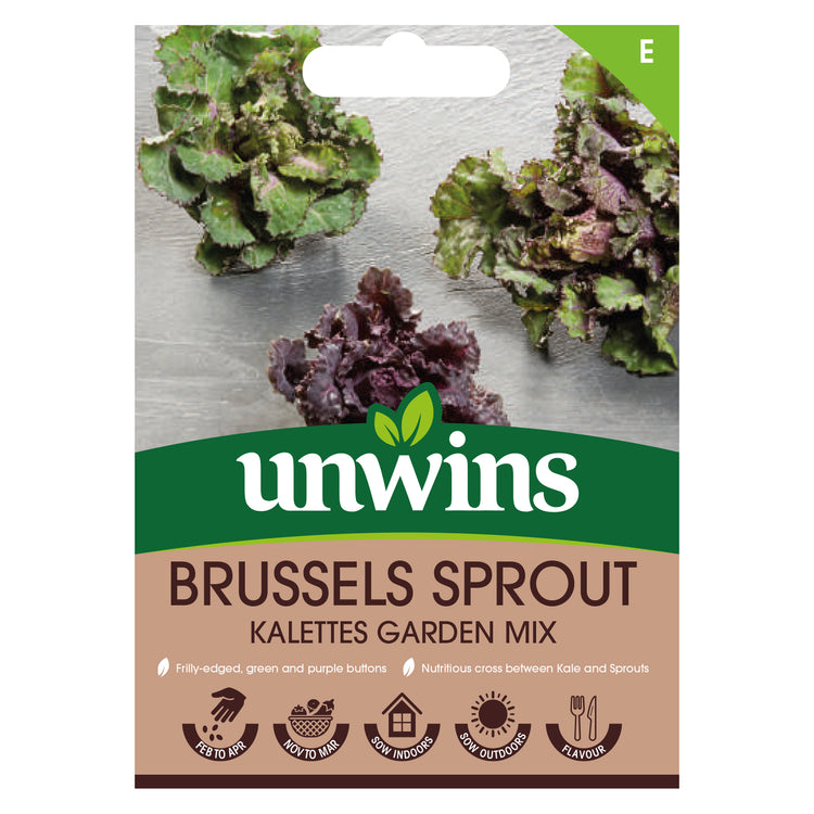 Unwins Brussels Sprout Kalettes Garden Mix Seeds