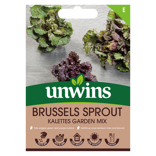 Unwins Brussels Sprout Kalettes Garden Mix Seeds Front