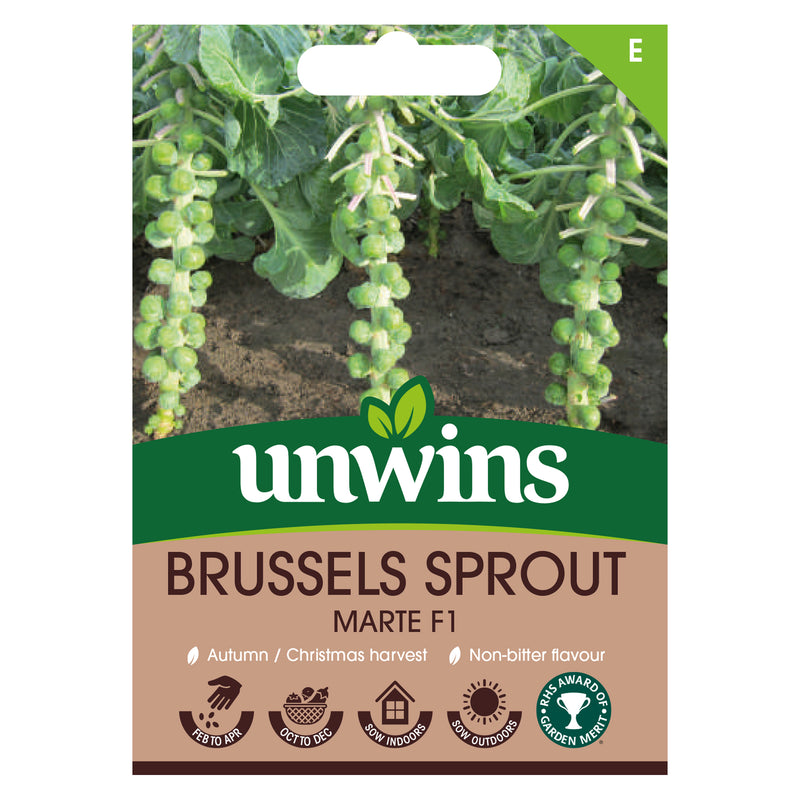 Unwins Brussels Sprout Marte F1 Seeds