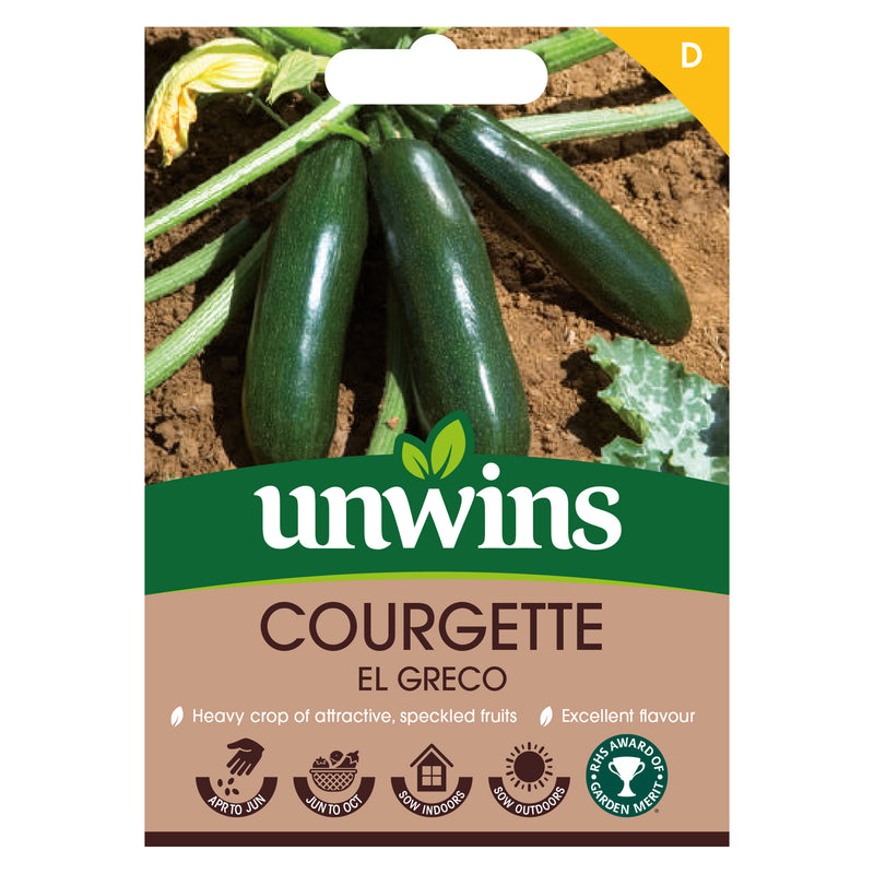 Unwins Courgette El Greco Seeds