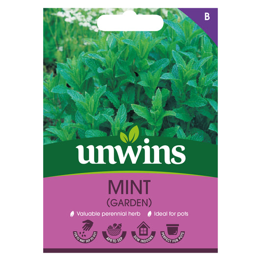 Unwins Garden Mint Seeds front