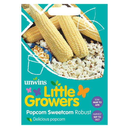 Little Growers Sweet Corn Popcorn Robust Seeds front of pack