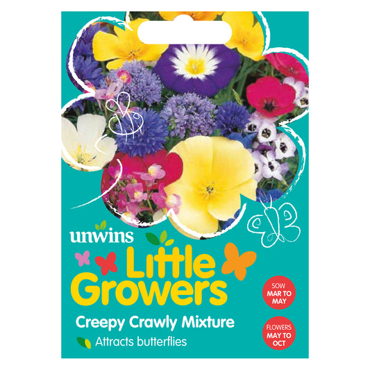 Little Growers Creepy Crawly Mixture Seeds front of pack