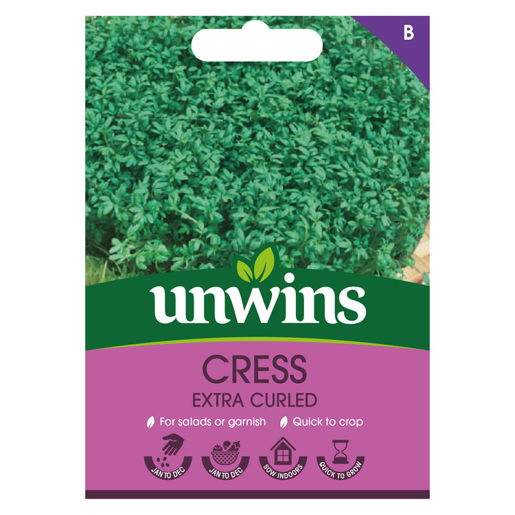 Unwins Cress Extra Curled Seeds