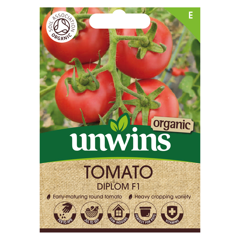 Unwins Organic Tomato Diplom F1 Seeds