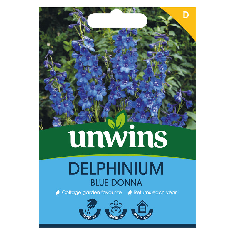 Unwins Delphinium Blue Donna Seeds