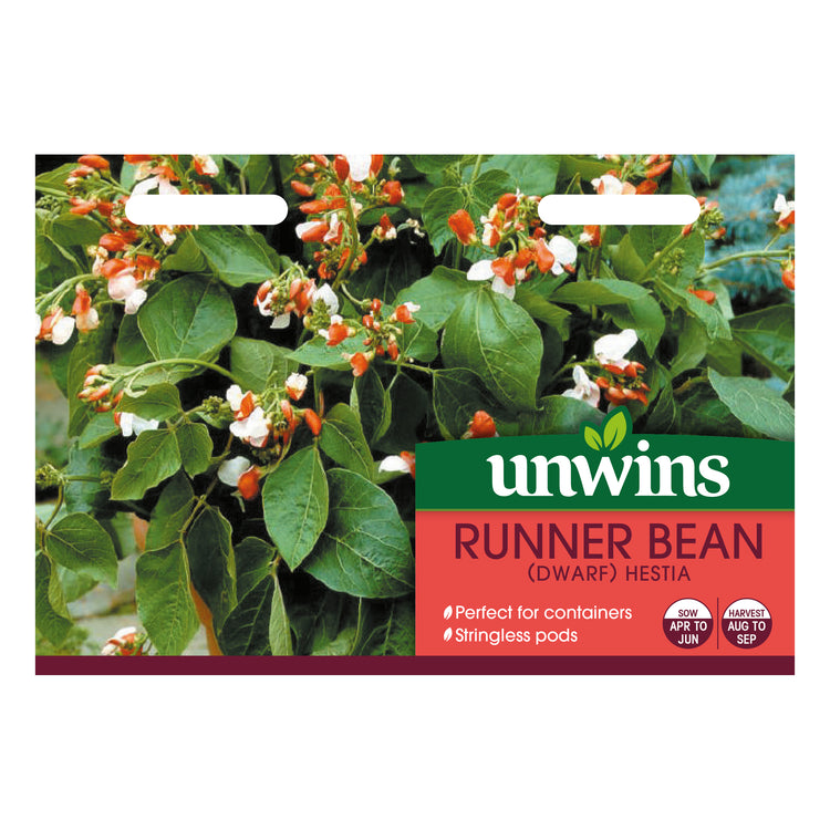 Unwins Dwarf Runner Bean Hestia Seeds