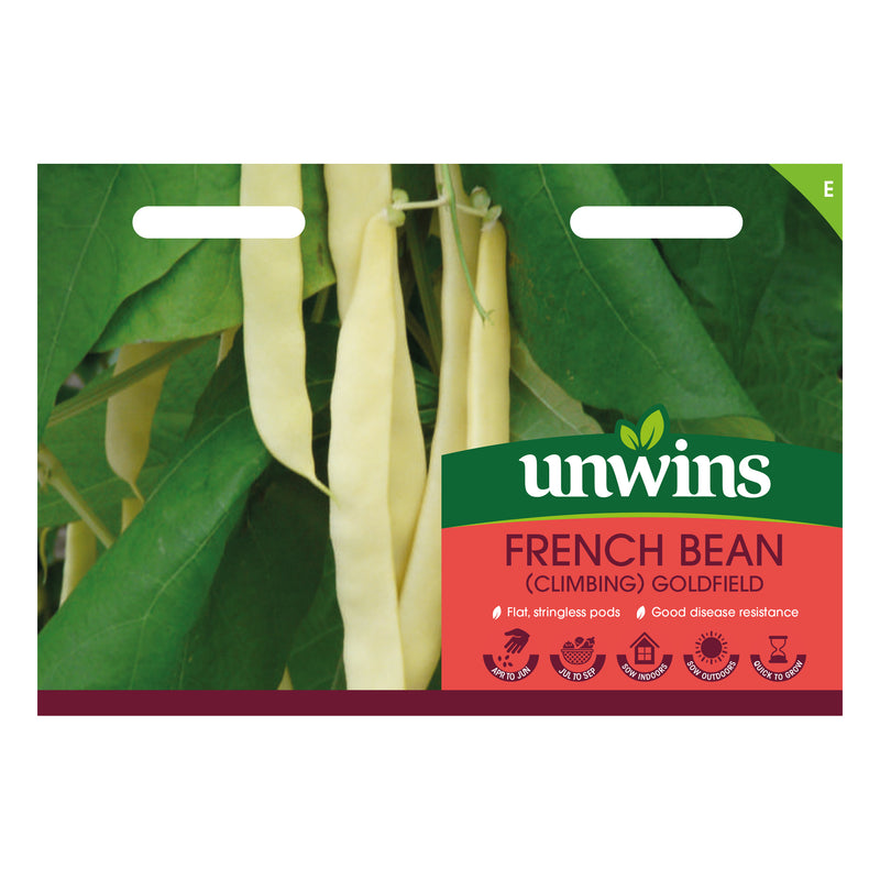 Unwins Climbing French Bean Goldfield Seeds