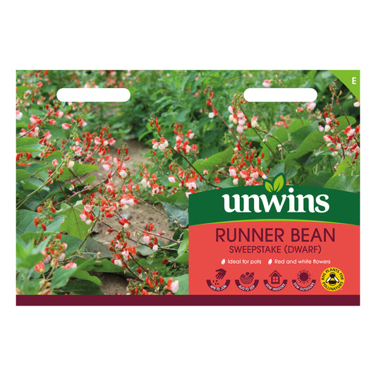 Unwins Dwarf Runner Bean Sweepstake Seeds