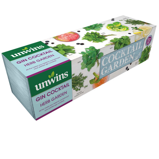 Unwins Homegrown Gin Cocktail Garden Kit Front