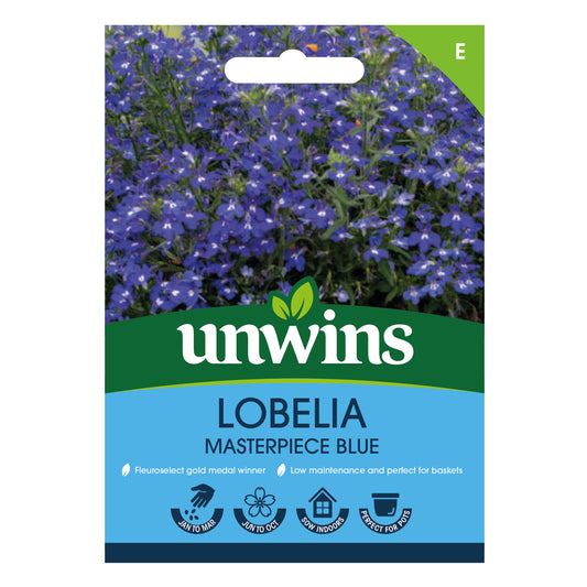 Unwins Lobelia Masterpiece Blue Seeds